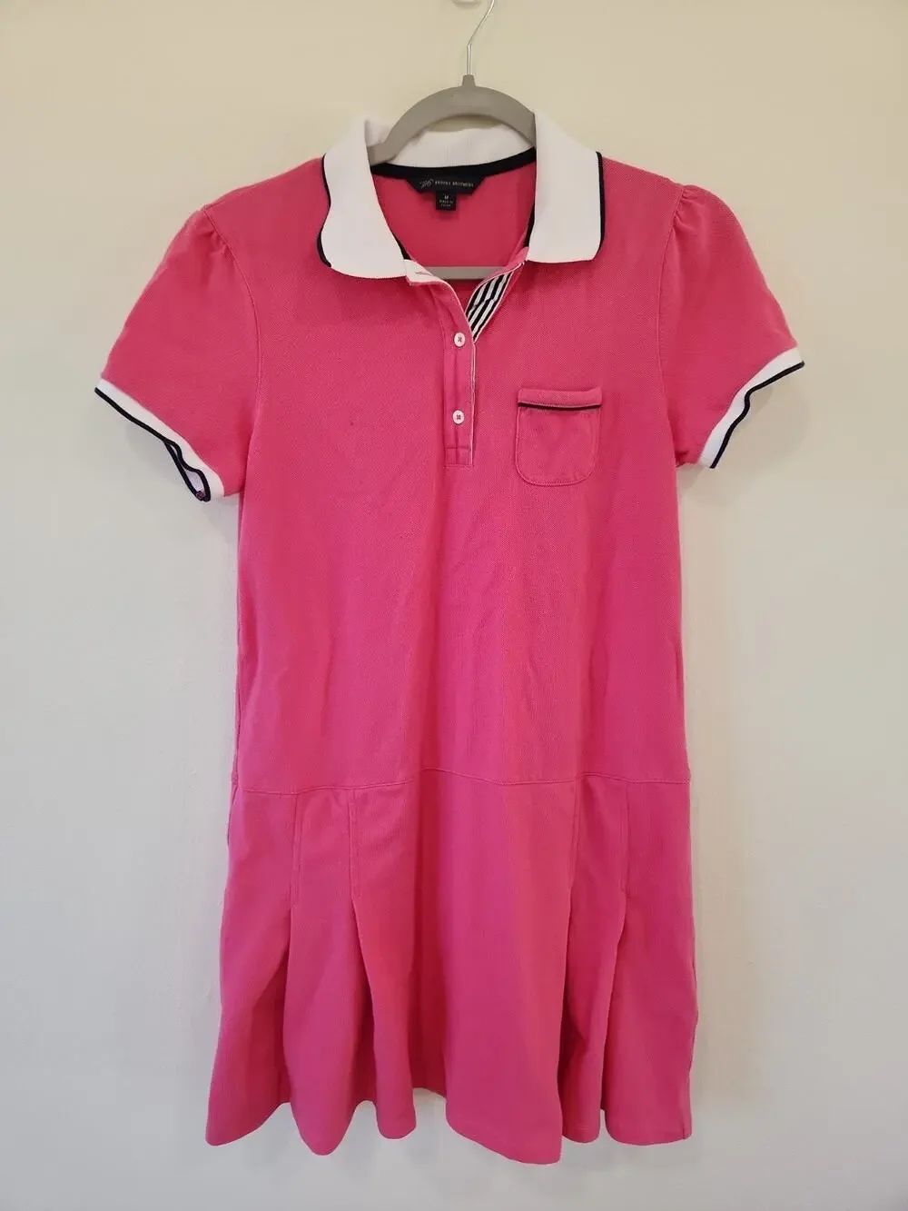 Brooks Brothers Tennis Prep Old Money Performance Knit Polo Dress Medium Golf